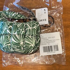 FP Movement Printed Micro Pouch in Green & White Toucan Tropics NWT
